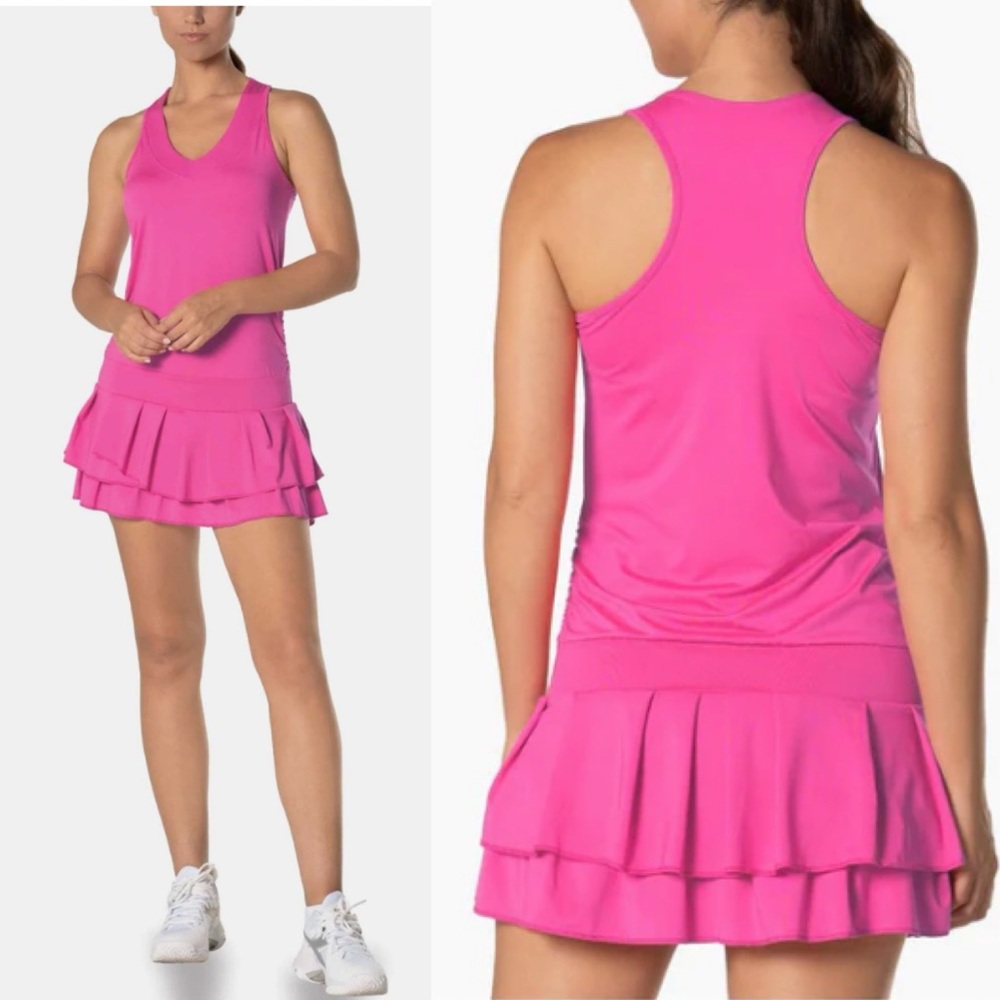 Lucky in Love In It To Win It Tennis Dress in Shocking  XS - Picture 6 of 11